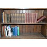 EIGHT SHELVES OF MISCELLANEOUS BOOKS, INCLUDING ART, ANTIQUE REFERENCE AND HISTORY, ETC