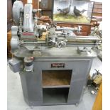 A MYFORD LATHE, ANOTHER BENCH TOP LATHE AND A LARGE QUANTITY OF ATTACHMENTS AND ACCESSORIES, ETC
