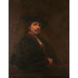 W H PARTRIDGE, 1903 AFTER REMBRANDT SELF PORTRAIT AT THE AGE OF THIRTY FOUR with inscription and