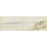 ATTRIBUTED TO MARIA EMMELINE DARWELL (B 1831) SKETCH BOOK OF VIEWS ON THE COAST ENGLISH VILLAGES AND