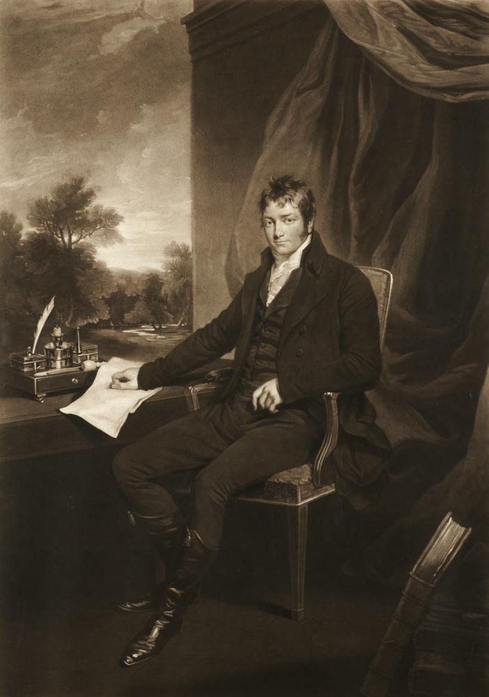 SAMUEL WILLIAM REYNOLDS (1773-1835) AFTER JOHN OPIE, RA SAMUEL WHITBREAD ESQR MP mezzotint, lettered