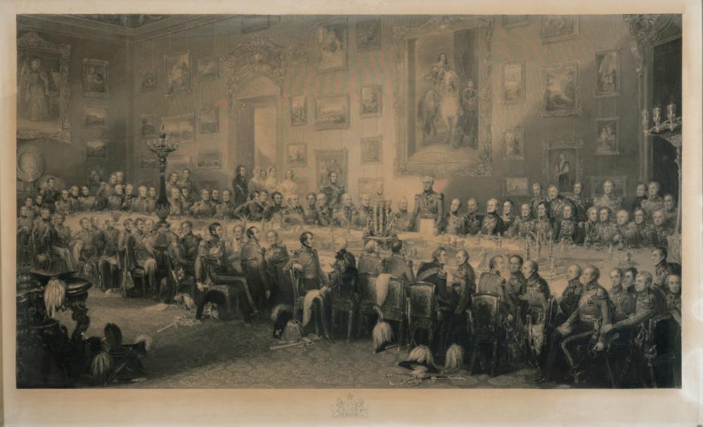 WILLIAM GREATBACH (1802-1885) AFTER WILLIAM SALTER THE WATERLOO BANQUET AT APSLEY HOUSE, JUNE 18, - Image 2 of 2