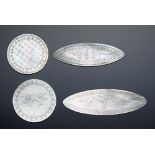 MISCELLANEOUS CHINESE EXPORT MOTHER OF PEARL GAMING COUNTERS, EARLY-MID 19TH C various shapes and