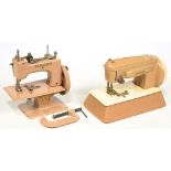 TWO SINGER CHILD'S SEWING MACHINES, C1960/70S, MODEL 20+ WITH INSTRUCTION BOOKLET AND ORIGINAL BOX ,