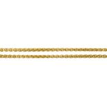 A GOLD CHAIN, 74CM L, MARKED 375, 16.5G++IN GOOD CONDITION