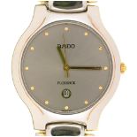 A RADO STAINLESS STEEL FLORENCE GENTLEMAN'S WRISTWATCH, STAINLESS STEEL BRACELET, 3 CM DIAMETER