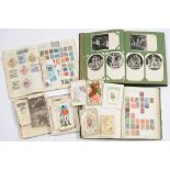 POSTAGE STAMPS. AN ORIGINAL MINT AND USED GB AND WORLD COLLECTION IN RAPKIN BINDER, AN EARLY 20TH