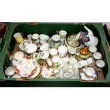 MISCELLANEOUS SMALL ORNAMENTAL CERAMICS, TO INCLUDE A NORITAKE COFFEE SET