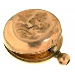 A VICTORIAN 9CT GOLD SOVEREIGN CASE, PARTIAL MARKS ONLY, MAKERS MARK C&S, 1900, 12G++DENTED, MARKS