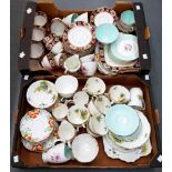 MISCELLANEOUS CERAMICS AND TEA WARES, INCLUDING ROYAL ALBERT, FOLEY AND OTHERS