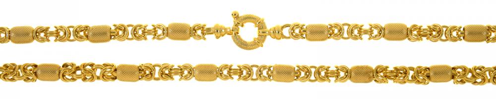 A 9CT GOLD CHAIN, 20.5G++LIGHT WEAR CONSISTENT WITH AGE