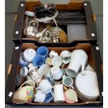 MISCELLANEOUS CERAMICS, PLATED AND OTHER METALWARE