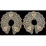 TWO 19TH C LACE COLLARS