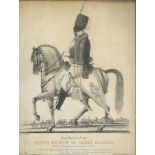 J. C. STADLER AFTER C ROSENBERG, LIKENESS OF THE PRINCE REGENT OF GREAT BRITAIN, AQUATINT, 32.5 X