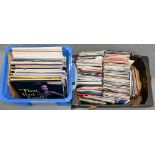 A QUANTITY OF 45 RPM AND 33? RPM RECORDS, 1970'S / 80'S