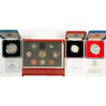 UNITED KINGDOM SILVER COINS. DECIMAL, COMPRISING TWO PROOF CROWNS AND PROOF TWO POUNDS, 1996 AND