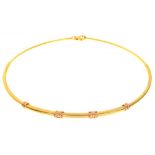 A 9CT GOLD NECKLET, 11.5G++GOOD CONDITION
