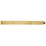 A GOLD BRACELET MARKED 14K, 54.5G++LIGHT WEAR CONSISTENT WITH AGE