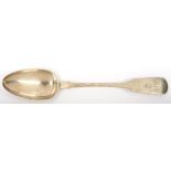 A WILLIAM IV SILVER SERVING SPOON, 29.5 CM L, LONDON 1832, 5OZS++TARNISHED