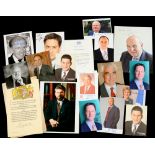 AUTOGRAPHS. POLITICIANS, A SMALL COLLECTION, INCLUDING MARGARET THATCHER, TYPED NOTE SIGNED AND