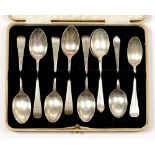 TEN VARIOUS SILVER TEASPOONS, VICTORIAN AND LATER, 5OZS