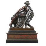 A BRONZE SCULPTURE OF ARIADNE ON THE PANTHER CAST FROM A MODEL BY JOHANN HEINRICH VON DANNECKER (