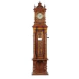 MUSIK-AUTOMAT. A GERMAN WALNUT COIN OPERATED DISC MUSICAL LONGCASE CLOCK, LEIPZIG, C1900 the