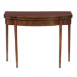 AN EDWARD VII MAHOGANY TEA TABLE, C1910   71cm h; 44 x 91cm Good quality and original condition