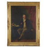 RAMSAY RICHARD REINAGLE, RA (1775-1862) PORTRAIT OF WILLIAM STRUTT, FRS (1756-1830) seated full