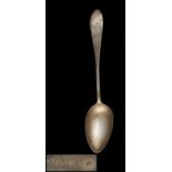 DUNDEE.  A SCOTTISH PROVINCIAL SILVER TABLESPOON, C1800  Pointed Old English pattern, by Edward