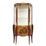 A GILTMETAL MOUNTED KINGWOOD AND VERNIS MARTIN CABINET IN LOUIS XV STYLE, EARLY 20TH C  166cm h;
