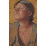 WILLIAM DRING, RA (1904-1990) WOMAN IN BLUE  signed and dated 1936, oil on board, 41 x