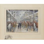 JOAN WANKLYN (1924-1999) DRESS REHEARSAL FOR INSPECTION BY HM THE QUEEN  signed and dated '73,