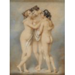 CORNELIUS LINSELL (FL EARLY 19TH CENTURY)  THE THREE GRACES  watercolour, 16.5 x 12cmExhibited: