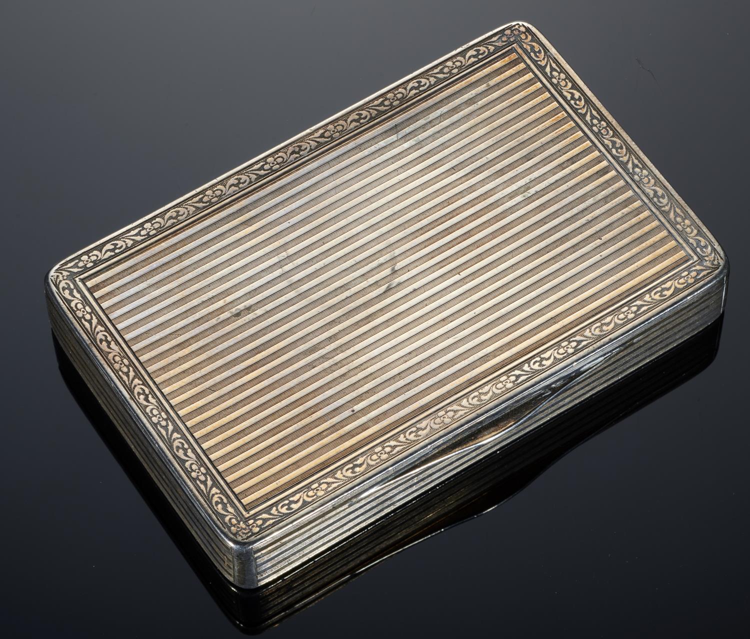 YACHTING.  A GERMAN SILVER CIGARETTE CASE, DATED 1927  with integral hinge and engine turned, the