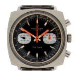 A BRIETLING STAINLESS STEEL CUSHION SHAPED GENTLEMAN'S CHRONOGRAPH WRISTWATCH TOP TIME  Ref 2211, No