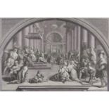 GIOVANNI VOLPATO (C1732-1803) ET AL AFTER RAPHAEL (1483-1520) PIO SEXTO PONT MAX  a set of eight,