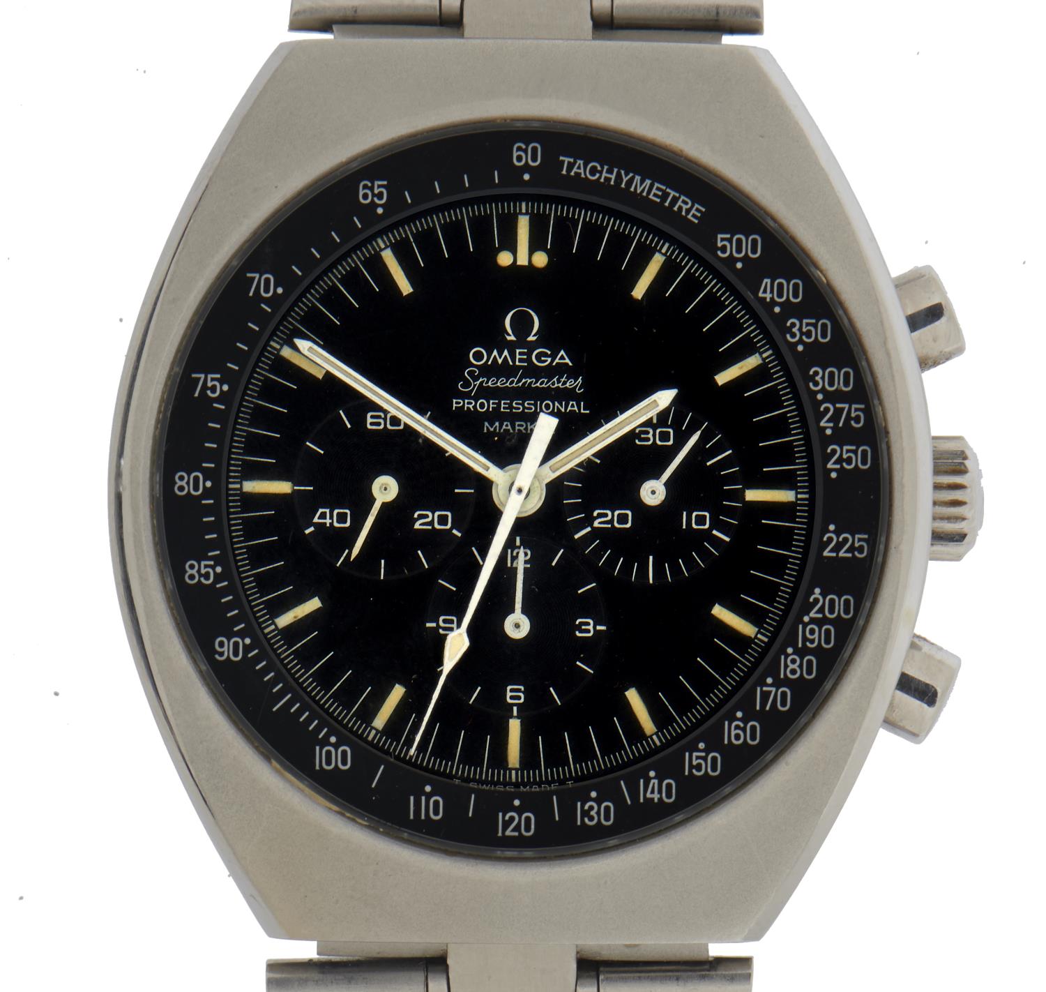 AN OMEGA MATT STAINLESS STEEL CHRONOGRAPH WRISTWATCH SPEEDMASTER PROFESSIONAL MK II  Ref 145-014, No