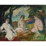 ELMYR DE HORY (1906-1976) THREE BATHERS signed, oil on canvas, 71 x 90cmProvenance: A gift from