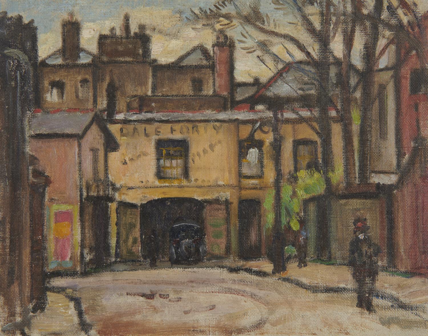 ALFRED HENRY ROBINSON THORNTON (1863-1939) CHELTENHAM STREET CORNER; FLAGS AND BUNTING; A SANDY - Image 2 of 3