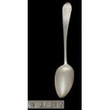 GREENOCK.  A SCOTTISH PROVINCIAL SILVER TABLESPOON, 1818-30  Pointed Old English pattern, by