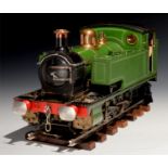A WELL ENGINEERED 5 INCH GAUGE LIVE STEAM MODEL 0-6-0 TANK LOCOMOTIVE BUILT BY BARNES OF SURBITON