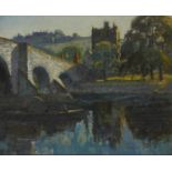 THOMAS PETERS OF SHEFFIELD (1862-1939) OLD STIRLING BRIDGE  signed and dated '22, oil on board, 38 x