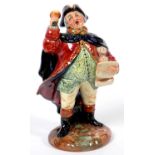 A ROYAL DOULTON EARTHENWARE FIGURE OF  THE TOWN CRIER, 20.5CM H, PRINTED MARK, HN2119