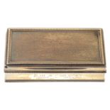 AN EDWARD VII SILVER HAIRPIN BOX, 10 CM W, LONDON 1906, 4OZS 7DWTS