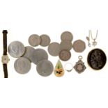 MISCELLANEOUS COINS AND JEWELLERY, ETC