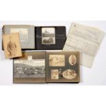 PHOTOGRAPH ALBUMS. TWO, ONE CAPTIONED HOW THE RAW MATERIAL OF JOHANNESBURG IS BEING SHAPED, EARLY