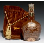 CHIVAS ROYAL SALUTE 21 YEAR OLD SCOTCH WHISKY, CLOTH POUCH, 75 CL