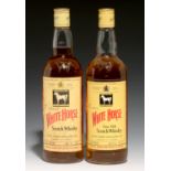 WHITE HORSE SCOTCH WHISKY, C1970S, 75 CL (2 BOTTLES)