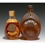 HAIG DIMPLE BLENDED SCOTCH WHISKY, JOHN HAIG & CO, MARKINCH, C1960S, 37.5 CL AND ANOTHER LARGER HAIG
